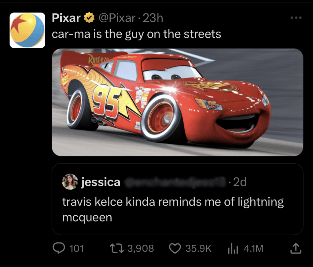 pixar tweet - good reputation management