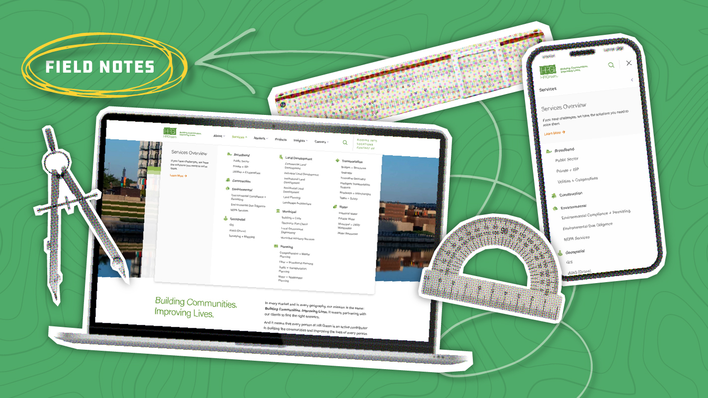 engineering website design case study HR Green featured image